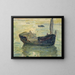 The Shipwreck - Henry Ossawa Tanner — framed artwork on a wall