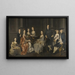 Portrait of Sir Wolstan Dixie 4th Bt 1701-1767 of Bosworth Hall Leicestershire and his family - Henry Pickering — framed artwork on a wall