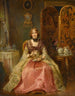 Portrait of Lady Dorothy Nevill in her boudoir - Henry Richard Graves — artwork view