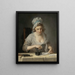 La blanchisseuse - Henry Robert Morland — framed artwork on a wall