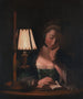 Woman reading in the shade of a paper bell - Henry Robert Morland — artwork view