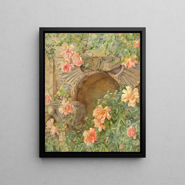 Italian Cave Painting - Henry Roderick Newman — framed artwork on a wall
