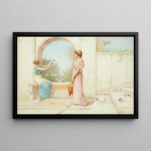 Rien ne vaut chez soi - Henry Ryland — framed artwork on a wall