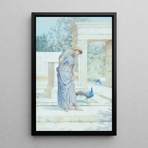 Summer is here - Henry Ryland — framed artwork on a wall
