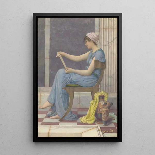 Vanité Painting - Henry Ryland — framed artwork on a wall
