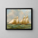 Yacht Race Painting - Henry Sargeant — framed artwork on a wall