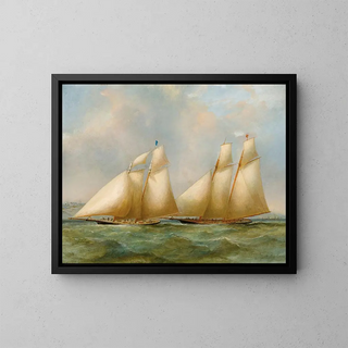 Yacht Race Painting - Henry Sargeant — framed artwork on a wall