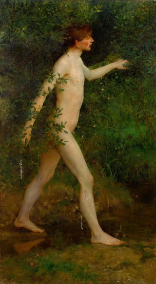 Henry Scott Tuke - A Woodland Bather.webp