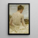 Back of a young bather - Henry Scott Tuke — framed artwork on a wall