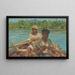 Bateliers de la rivière Noire Jamaïque - Henry Scott Tuke — framed artwork on a wall