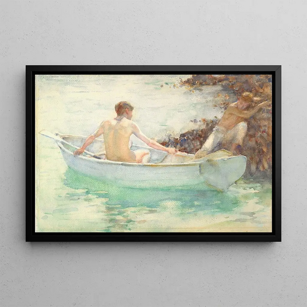 Embarkation - Henry Scott Tuke — framed artwork on a wall
