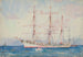 French three-masted ship at anchor signed and indistinctly - Henry Scott Tuke — artwork view