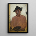 an Italian man with a hat - Henry Scott Tuke — framed artwork on a wall