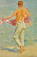 Preparing to Bathe - Henry Scott Tuke — artwork view