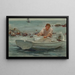 The Rowing Boat - Henry Scott Tuke — framed artwork on a wall