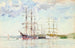 Sailing boats at anchor in Carrick Roads - Henry Scott Tuke — artwork view