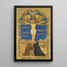 Crucifixion - Henry Siddons Mowbray — framed artwork on a wall
