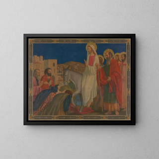 Entry to Jerusalem - Henry Siddons Mowbray — framed artwork on a wall