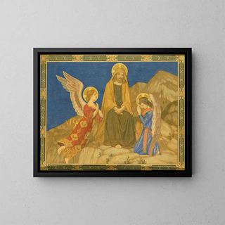 in the desert - Henry Siddons Mowbray — framed artwork on a wall