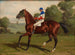 Eurus with jockey in saddle - Henry Stull — artwork view