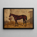 Hindu painting in a stable - Henry Stull — framed artwork on a wall