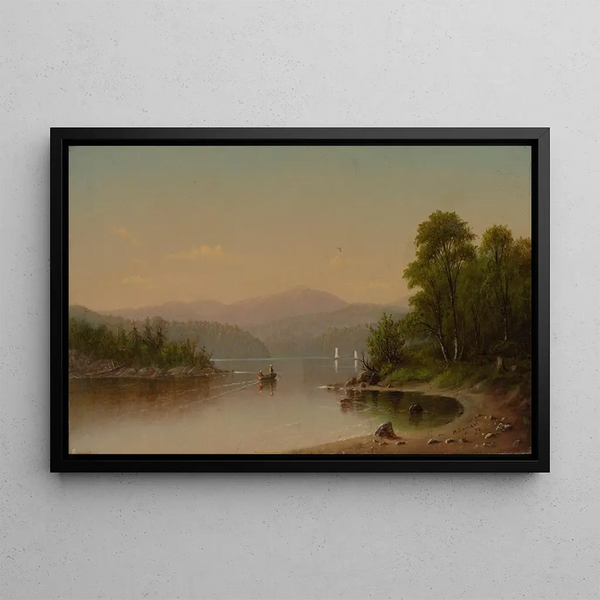 À la pêche - Henry Suydam — framed artwork on a wall