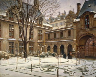 The Museum Carnavalet Garden, Snow Effect - Henry Tenr — artwork view