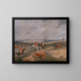 Scene of hunting drawn on the cover - Henry Thomas Alken — framed artwork on a wall