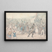 M. Jorrocks painting beats the baron at speed - Henry Thomas Alken — framed artwork on a wall