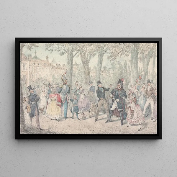 M. Jorrocks renounces knowledge of the Yorkshireman - Henry Thomas Alken — framed artwork on a wall