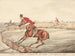 the qualified horses and unqualified riders facing a stream verifying the old proverb "Look before you leap" - Henry Thomas Alken — artwork view
