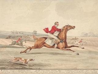 Horses qualified and unqualified riders at a sustained pace - Henry Thomas Alken — artwork view