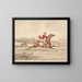 Horses qualified and unqualified riders at a sustained pace - Henry Thomas Alken — framed artwork on a wall