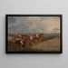 Scenes of an obstacle race, another hedge - Henry Thomas Alken — framed artwork on a wall