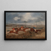 Scenes of an obstacle race Jumping a hurdle - Henry Thomas Alken — framed artwork on a wall