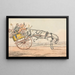 Discoveries in Sports or the Miseries of Driving, you discover that the reins are under his tail - Henry Thomas Alken — framed artwork on a wall