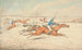 Steeplechase, Five galloping horses to the right - Henry Thomas Alken — artwork view