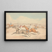 Course d'obstacles, le champ arrivant à un fossé - Henry Thomas Alken — framed artwork on a wall