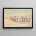 Course d'obstacles Le départ - Henry Thomas Alken — framed artwork on a wall