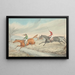 Course d'obstacles trois cavaliers franchissant un ruisseau - Henry Thomas Alken — framed artwork on a wall