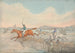 Steeplechase, Two jockeys jumping a wooden fence - Henry Thomas Alken — artwork view