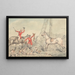 The Dead Hunter Holding a Fox in the Air - Henry Thomas Alken — framed artwork on a wall