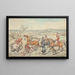 The death, peasants looking in the foreground - Henry Thomas Alken — framed artwork on a wall