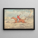 The Hunter Galloping to the Left and Encouraging the Dogs - Henry Thomas Alken — framed artwork on a wall