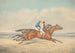 Two jockeys galloping side by side to the right - Henry Thomas Alken — artwork view