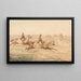 Two horsemen exercising galloping horses - Henry Thomas Alken — framed artwork on a wall