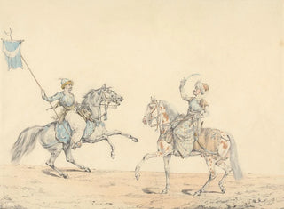 Two Turkish Cavalrymen - Henry Thomas Alken — artwork view