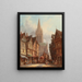 Market Day in Honfleur, Normandy - Henry Thomas Schafer — framed artwork on a wall