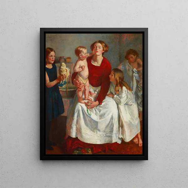 After the Bath - Henry Tonks — framed artwork on a wall
