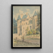Château de Vouzan - Henry Victor Burgy — framed artwork on a wall